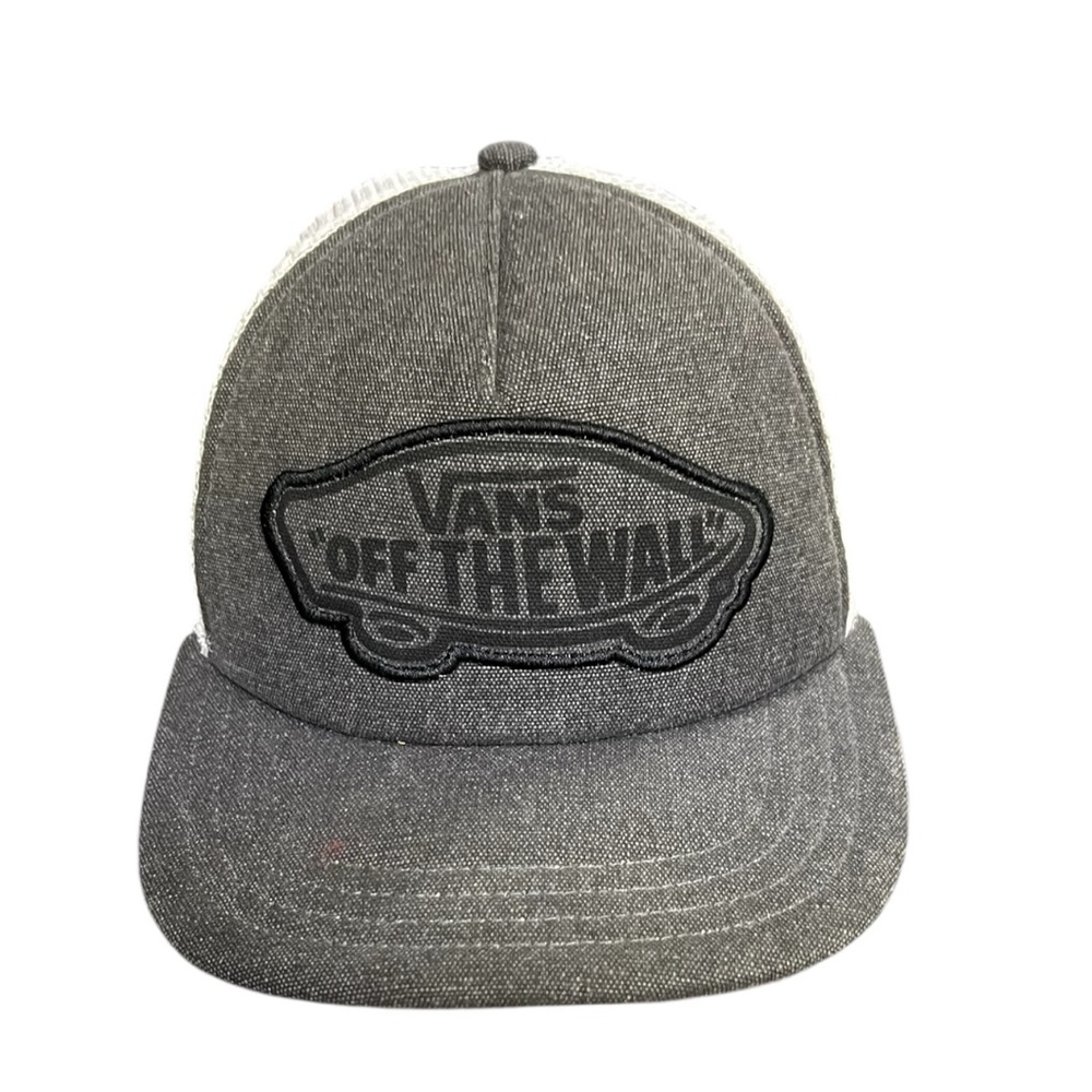 🛹 Vans Off The Wall Gray Trucker Hat Snapback Mesh Cap
